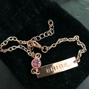 Gold bride bracelet
